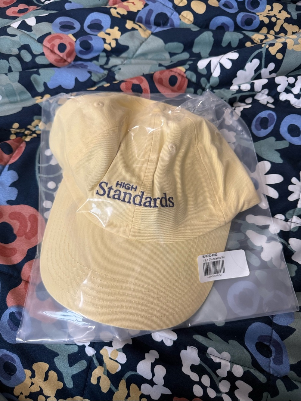 High Standards Butter Yellow Embroidered Baseball Cap
